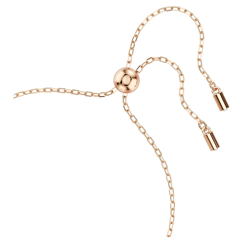 Magic bracelet, Angel, White, 18K rose gold finish
