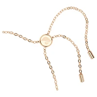 One bracelet, Heart, Pink, Rose gold-tone plated by SWAROVSKI