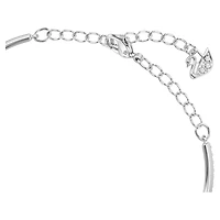 Una bracelet, Round cut, Oval shape, Blue, Rhodium plated by SWAROVSKI