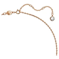 Swan pendant, Swan, Medium, Pink, Rose gold-tone plated