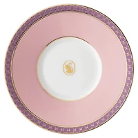 Signum espresso cup with saucer, Porcelain, Pink by SWAROVSKI