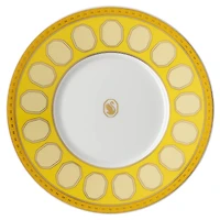 Signum teacup with saucer, Porcelain, Yellow by SWAROVSKI