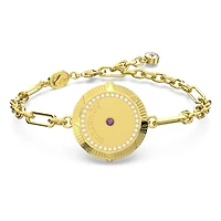 Zodiac bracelet, Aquarius, Gold tone, Gold-tone plated by SWAROVSKI
