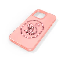 Smartphone case, Swan, iPhone® 14 Pro Max, Pale pink by SWAROVSKI