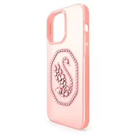Smartphone case, Swan, iPhone® 14 Pro Max, Pale pink by SWAROVSKI