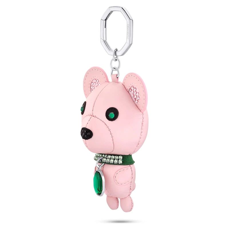 Icons key ring, Bear, Multicolored, Stainless steel by SWAROVSKI
