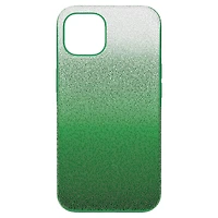 High smartphone case, iPhone® 13, Green by SWAROVSKI