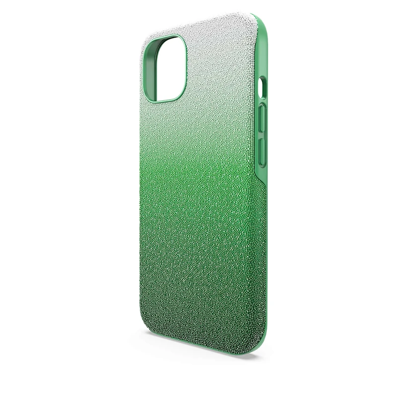 High smartphone case, iPhone® 13, Green by SWAROVSKI
