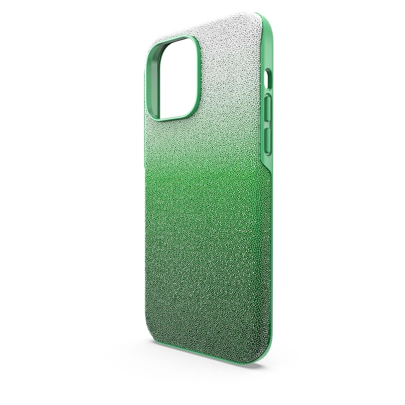 High smartphone case, Color gradient, iPhone® 14 Pro Max, Green by SWAROVSKI