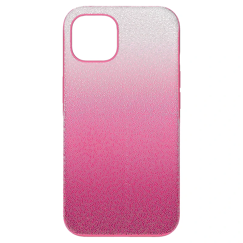 High smartphone case, iPhone® 13, Pink by SWAROVSKI