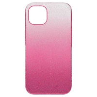 High smartphone case, iPhone® 13, Pink by SWAROVSKI