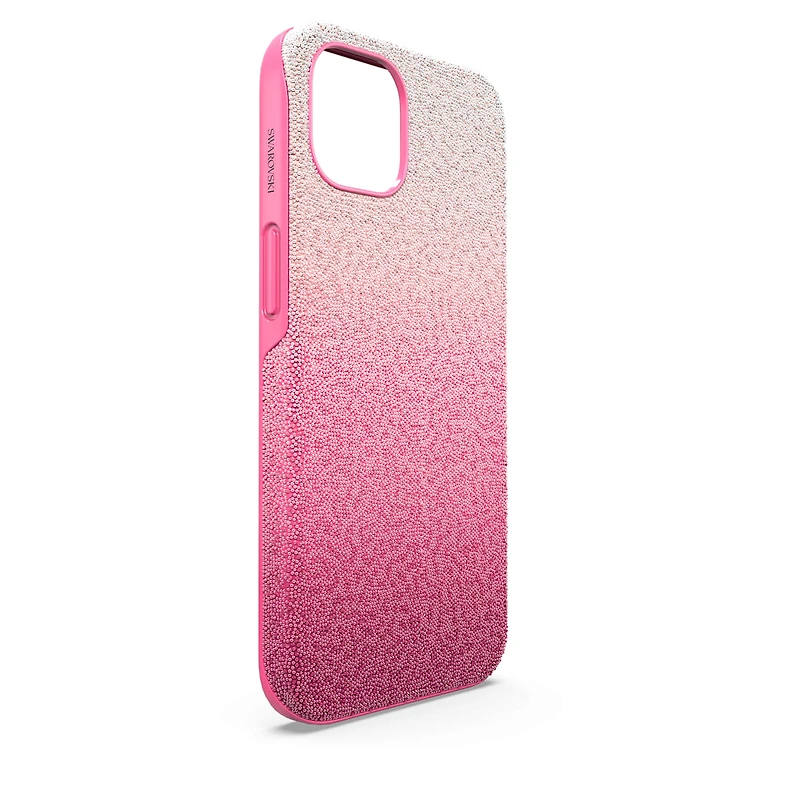 High smartphone case, iPhone® 13, Pink by SWAROVSKI