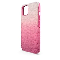 High smartphone case, iPhone® 13, Pink by SWAROVSKI