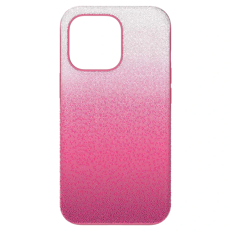 High smartphone case, iPhone® 13 Pro, Pink by SWAROVSKI
