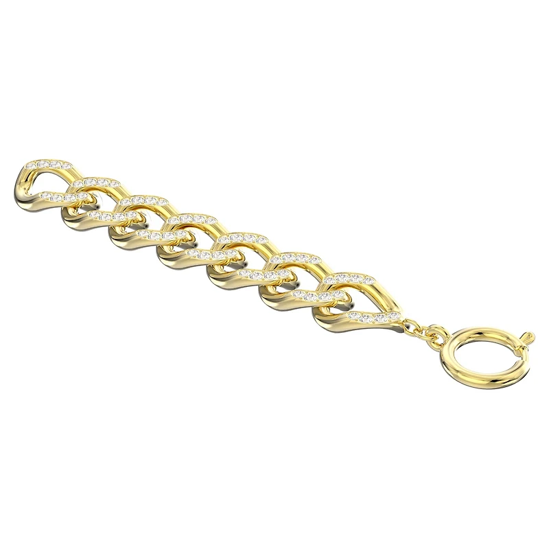 Dextera extender, White, 18K gold finish