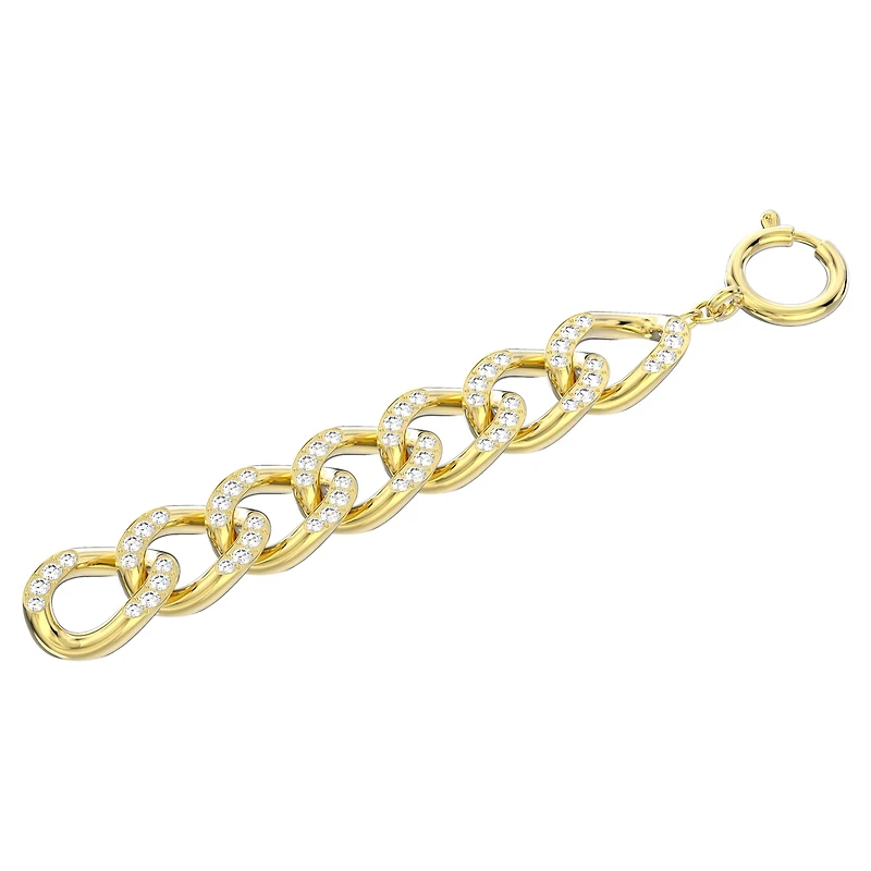 Dextera extender, White, 18K gold finish