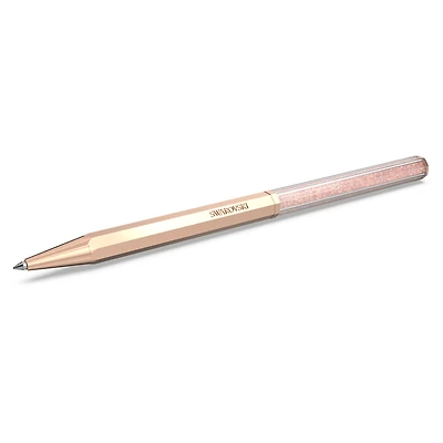 Crystalline ballpoint pen, Octagon shape, Rose gold tone, Rose gold-tone plated