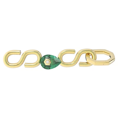 Numina extender, Green, Gold-tone plated