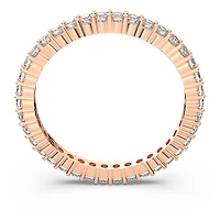 Matrix Vittore ring, Round cut, White, 18K rose gold finish