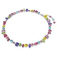 Gema necklace, Mixed cuts, Multicolored