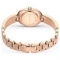 Crystal Rock oval watch, Swiss Made, Crystal bracelet, Grey