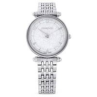 Crystalline wonder watch, Swiss Made, Metal bracelet, Silver tone, Stainless steel by SWAROVSKI