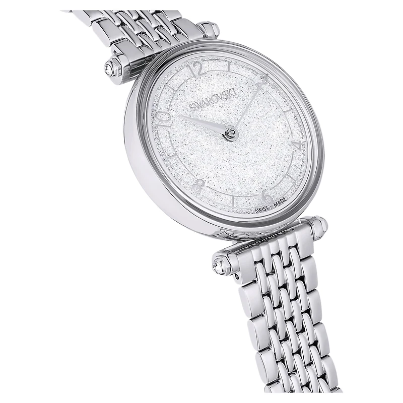 Crystalline wonder watch, Swiss Made, Metal bracelet, Silver tone, Stainless steel by SWAROVSKI