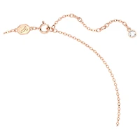 Volta set, Bow, White, Rose gold-tone plated by SWAROVSKI