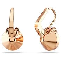 Bella V drop earrings, Round cut, Pink, Rose gold-tone plated by SWAROVSKI