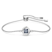 Una Angelic bracelet, Mixed cuts, Blue, Rhodium plated by SWAROVSKI