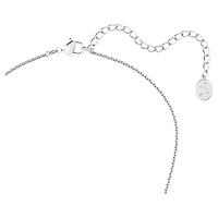 Una Angelic necklace, Mixed cuts, Blue, Rhodium plated by SWAROVSKI