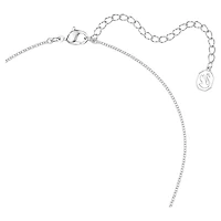Idyllia Lilia necklace, Butterfly, Blue, Rhodium plated by SWAROVSKI