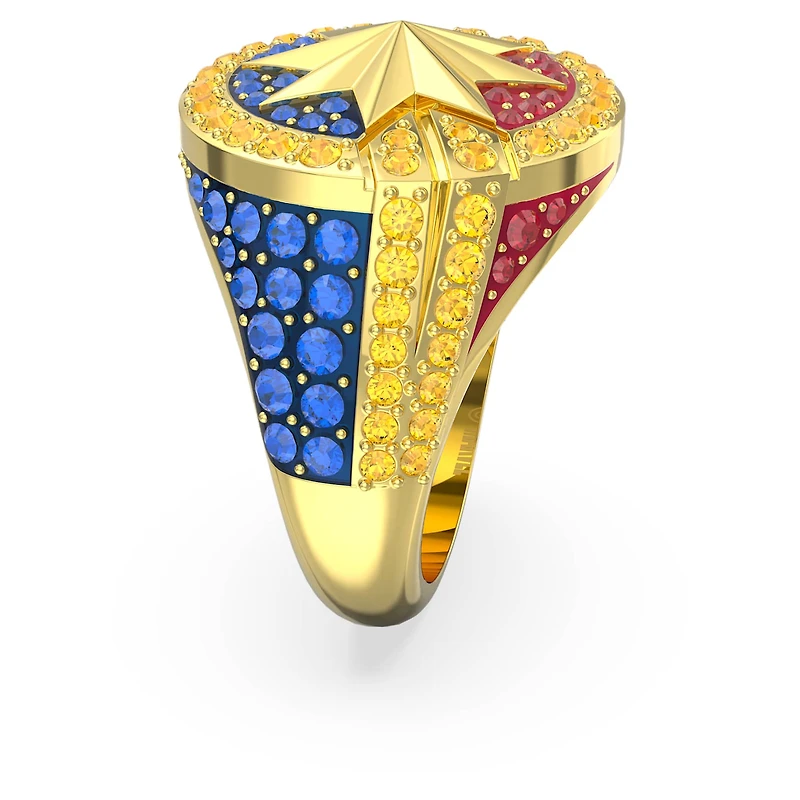 Captain Marvel © MARVEL ring, Multicolored, Gold-tone plated by SWAROVSKI