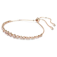 Imber Emily Tennis bracelet, Mixed round cuts, Pink, Rose gold-tone plated by SWAROVSKI
