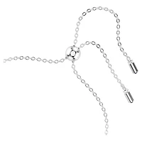 Imber Emily Tennis bracelet, Mixed round cuts, Blue, Rhodium plated by SWAROVSKI