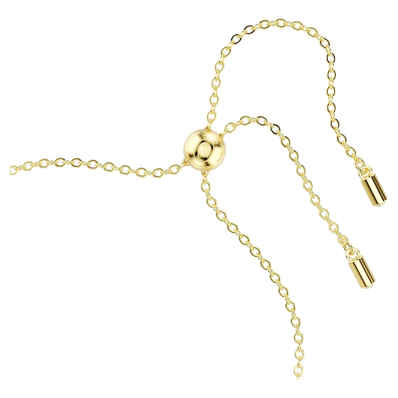 Imber Emily Tennis bracelet, Mixed round cuts, Gold tone, Gold-tone plated by SWAROVSKI