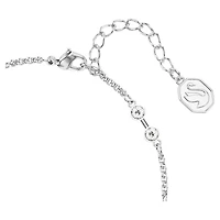 Swarovski Remix Collection strand, Round cut, White, Rhodium plated by SWAROVSKI