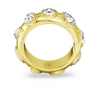 Dextera ring, Mixed cuts, White, Gold-tone plated by SWAROVSKI