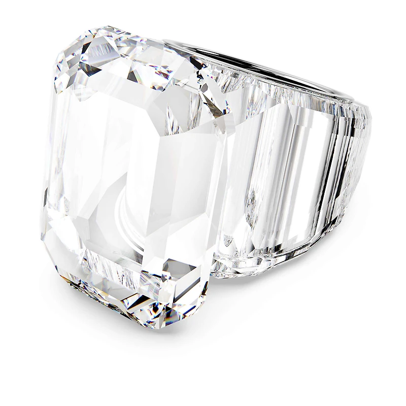 Lucent cocktail ring, Octagon cut, White by SWAROVSKI