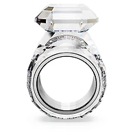 Lucent cocktail ring, Octagon cut, White by SWAROVSKI