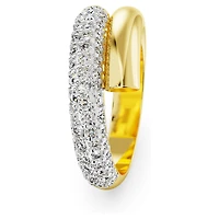 Dextera ring, White, 18K gold finish
