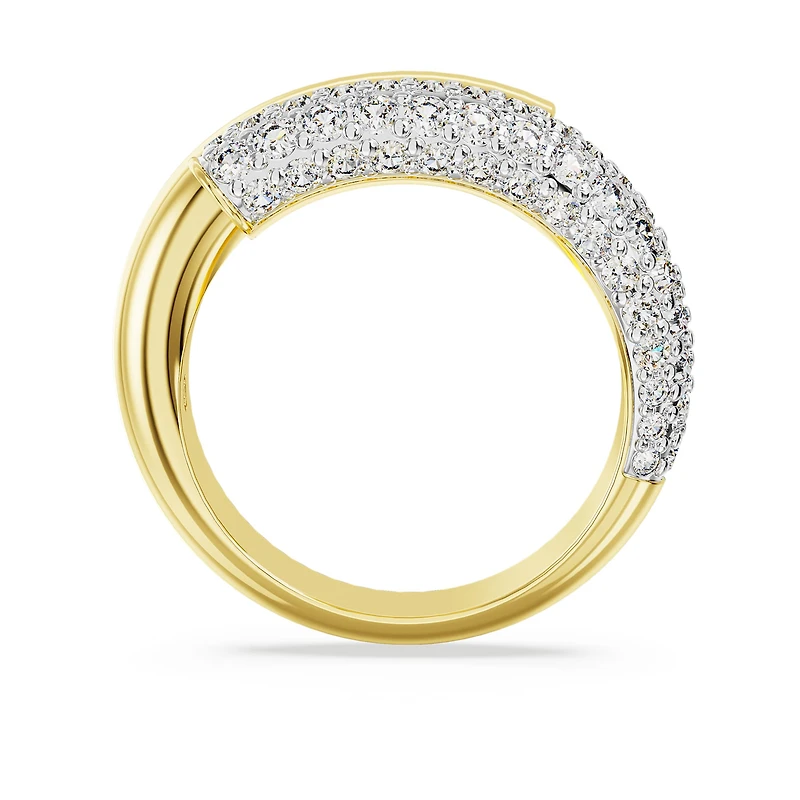 Dextera ring, White, 18K gold finish