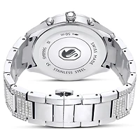 Dextera lux watch, Swiss Made, Metal bracelet, Silver tone, Stainless Steel by SWAROVSKI