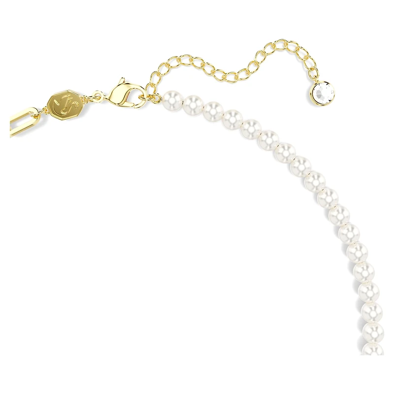 Teddy pendant, Crystal pearl, Bear, Multicoloured, Gold-tone plated by SWAROVSKI