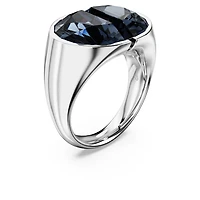 Lucent cocktail ring, Grey, Rhodium plated by SWAROVSKI