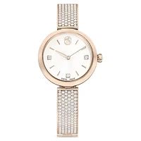 Illumina watch, Swiss Made, Metal bracelet, Gold tone