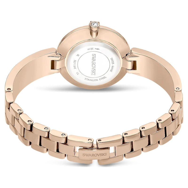 Illumina watch, Swiss Made, Metal bracelet, Gold tone