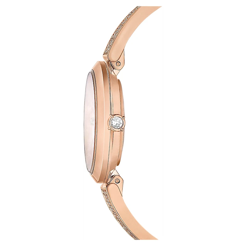 Illumina watch, Swiss Made, Metal bracelet, Gold tone