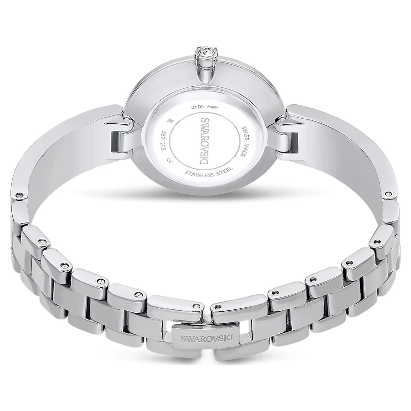Illumina watch, Swiss Made, Metal bracelet, Silver Tone, Stainless steel by SWAROVSKI