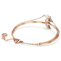 Sublima bangle, Moon, Multicoloured, 18K rose gold finish